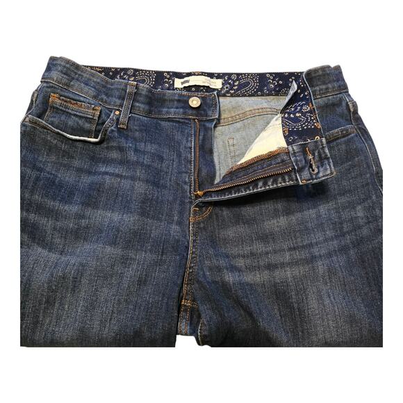 Levis 525 Jeans Womens Size 16 Short Blue Perfect Waist Straight Leg Normcore - Picture 8 of 15